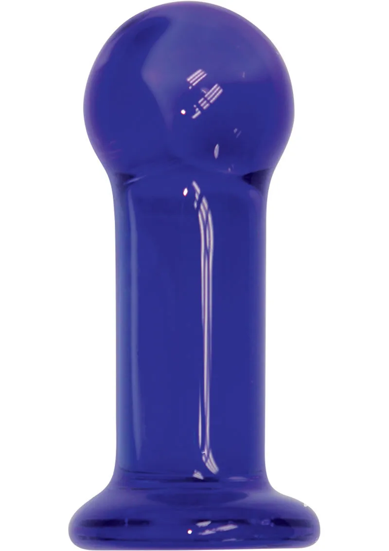 First Glass Indigo Anal Plug