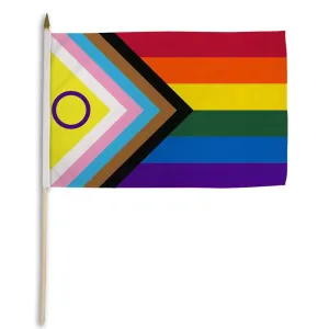 Flags Importer 12 x 18 Inclusive Pride Stick Flag
