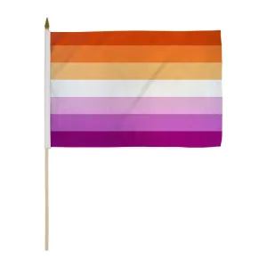 Flags Importer 12 x 18 Lesbian Sunset Stick Flag