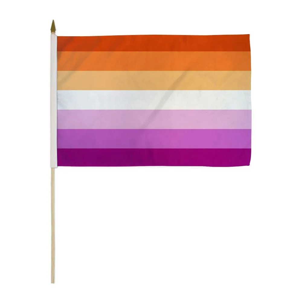 Flags Importer 12 x 18 Lesbian Sunset Stick Flag