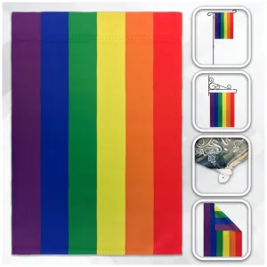 Flags Importer 12 x 18 Rainbow Garden Pride Flag