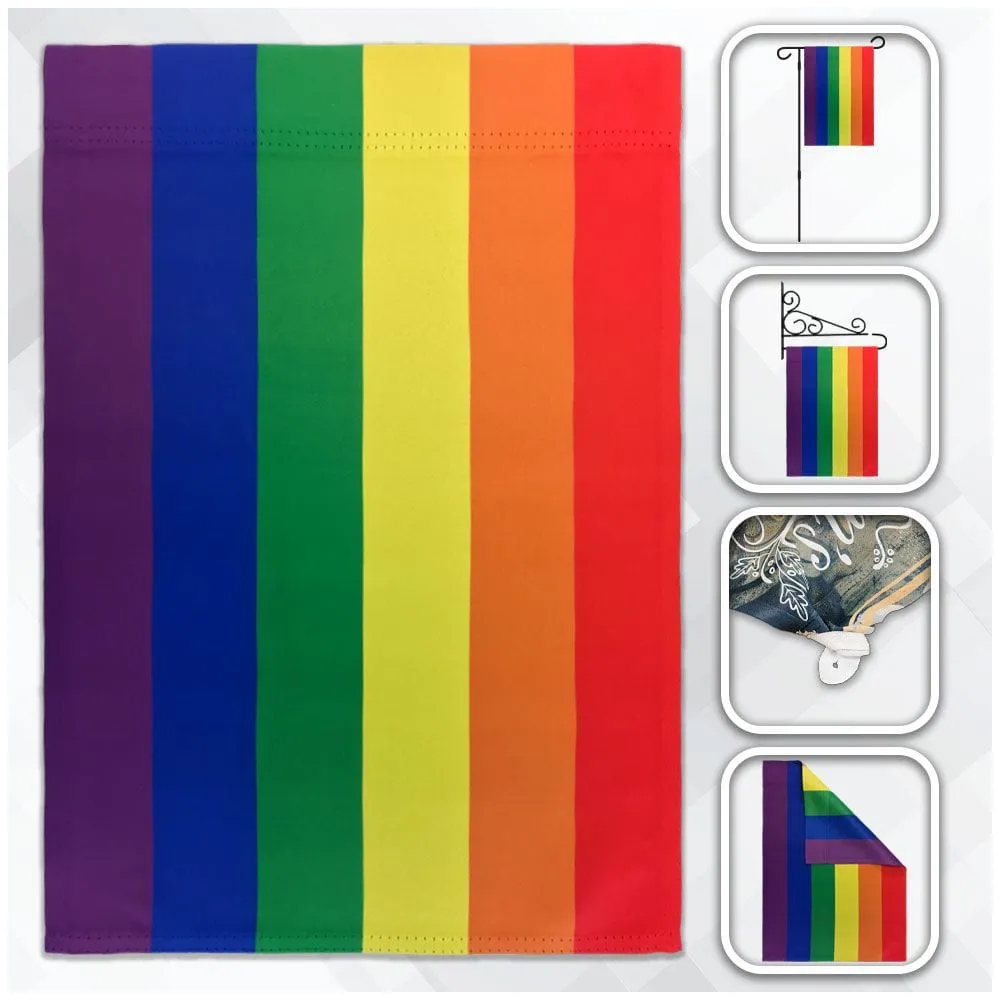 Flags Importer 12 x 18 Rainbow Garden Pride Flag