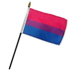 Flags Importer 4x 6 Bisexual Stick Pride Flag