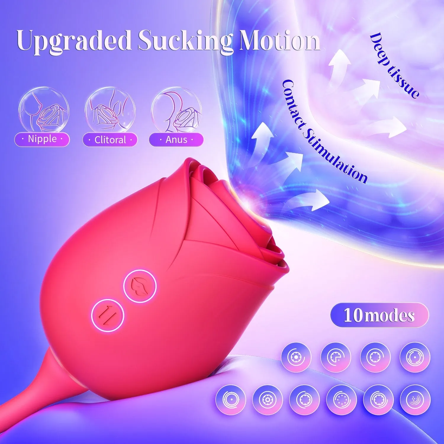 Flick | Upgraded Rose Female Flapping and Sucking Vibrator