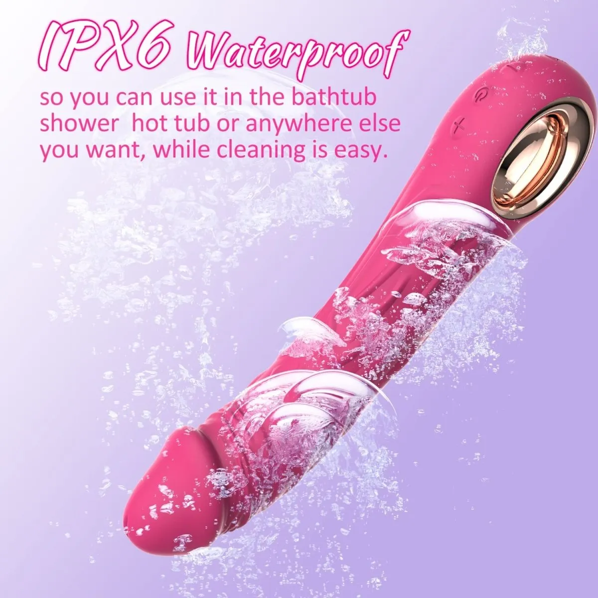 G Spot Vibrator Dildo with 10 Powerful Vibration Mode Clitoris Anal Stimulator