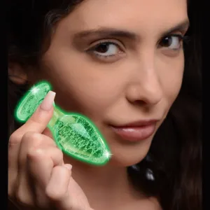 Glow-in-the-dark Glass Anal Plug