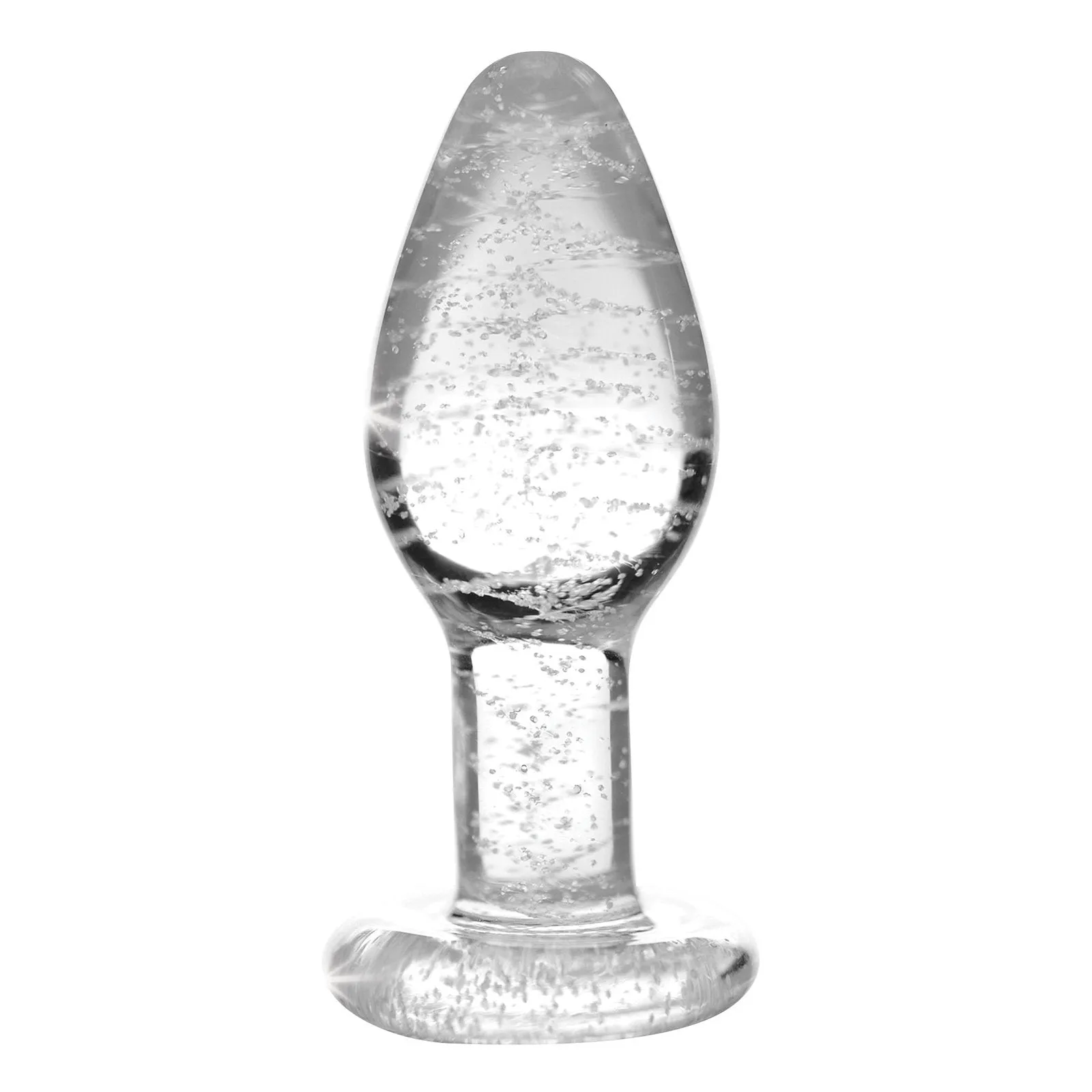 Glow-in-the-dark Glass Anal Plug
