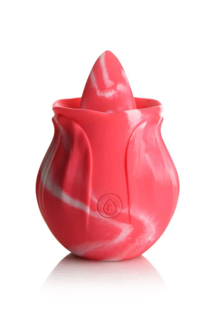 Gossip Licking Rose 10 Function Rechargeable Silicone - Pink Twirl