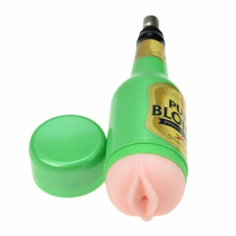 Green Beer Mug Masturbation Vagina Cup for Sex Machine