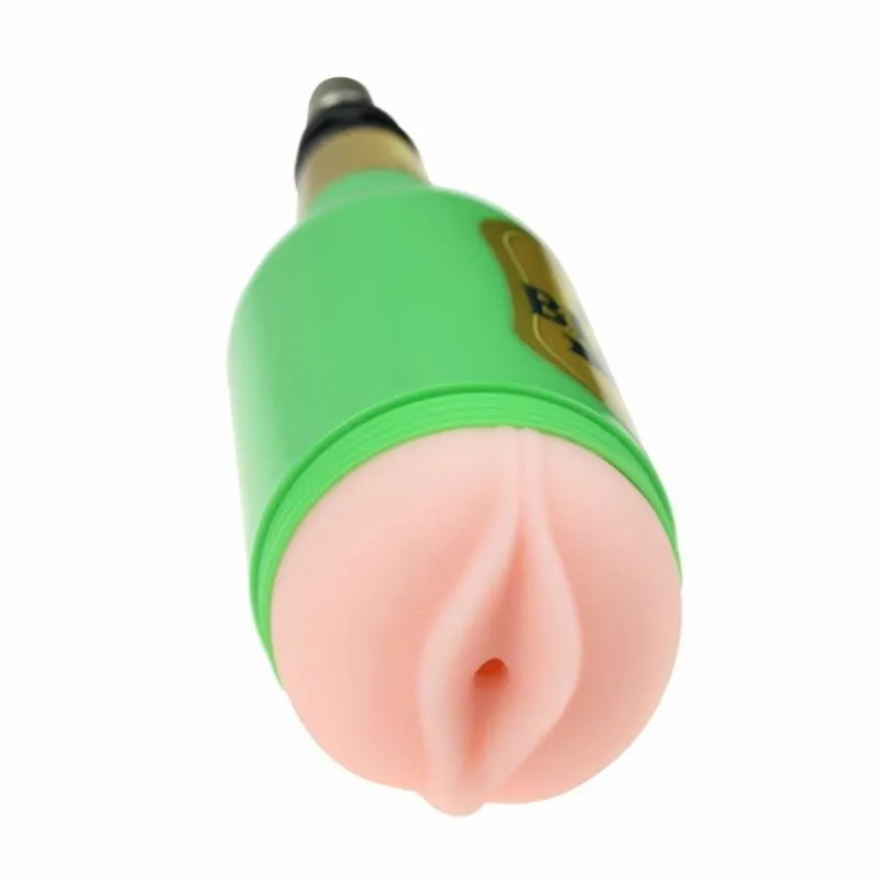 Green Beer Mug Masturbation Vagina Cup for Sex Machine
