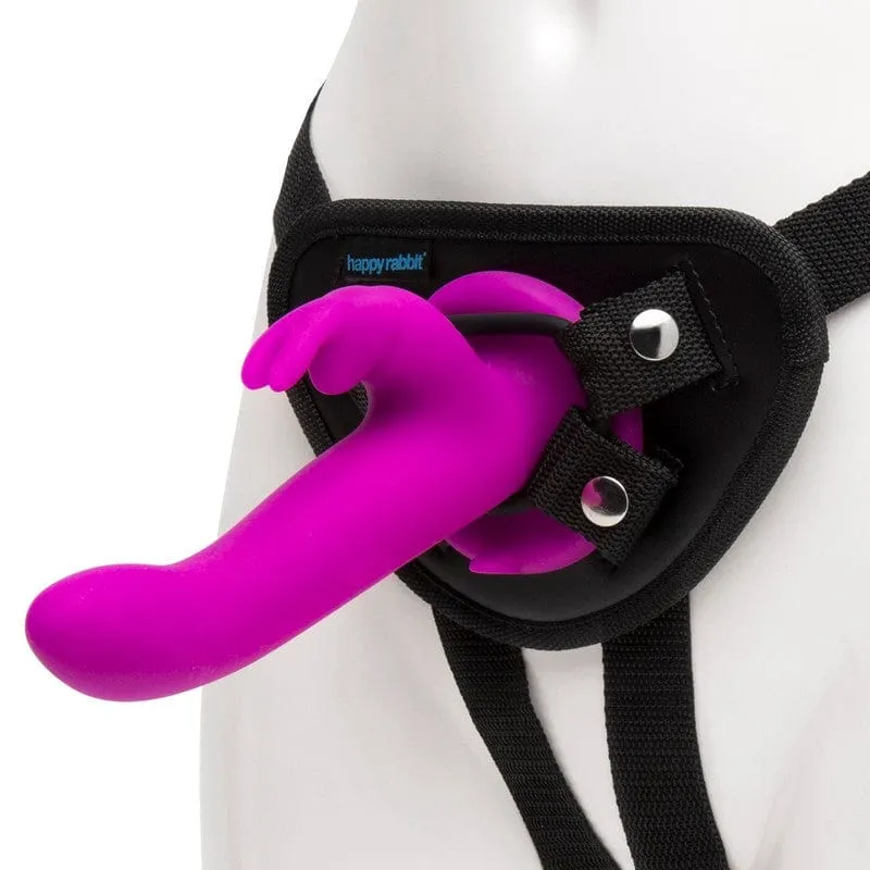 Happy Rabbit Vibrating Strap On Harness Set