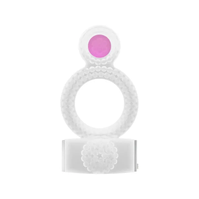 Inel vibrator pentru penis CASUAL LOVE Vibrating Ring for Couples. pentru erecții puternice și stimulare clitoris. transparent