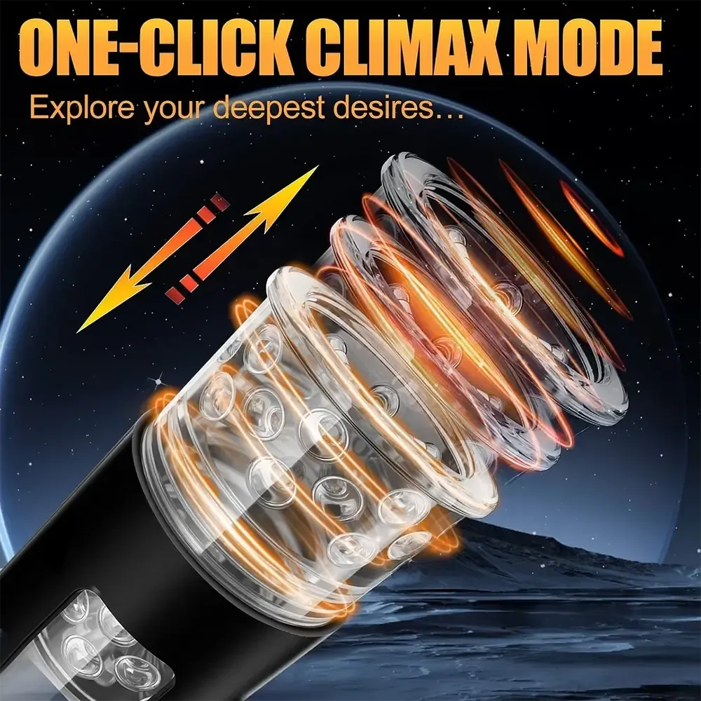 Intelligent Sucking Rotating Thrusting Electric Automatic Male Masturbator