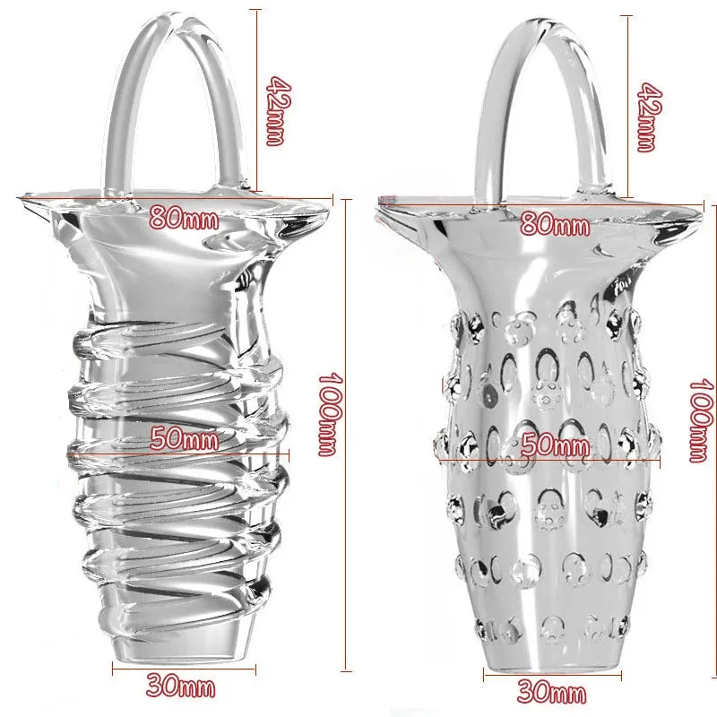 Jelly Cock Sleeve Penis Enlarger - Penis Ring Delay Ejaculation Condom Sex Toy for Men