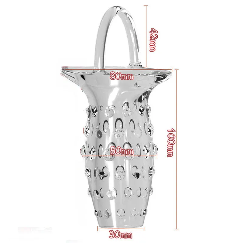 Jelly Cock Sleeve Penis Enlarger - Penis Ring Delay Ejaculation Condom Sex Toy for Men