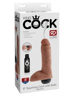 King Cock 8 Squirting Cock with Balls