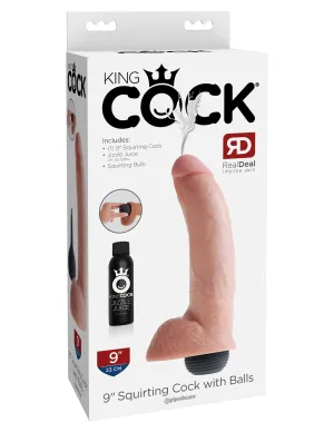 King Cock 9 Squirting Cock with Balls