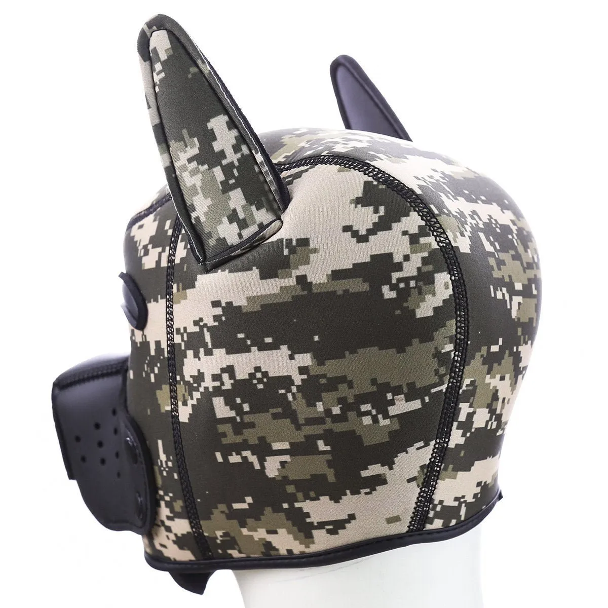 Leather Sponge SM Dog Head Set Mask Breathable