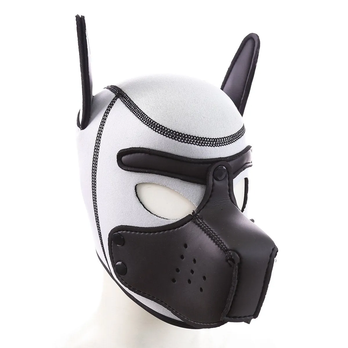 Leather Sponge SM Dog Head Set Mask Breathable