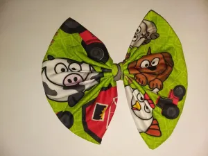 Lil Farmer Fabric Hair Bow *