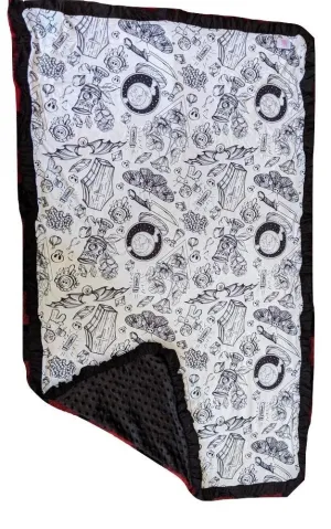 Lil Goth Baby Snuggle Blanket Large