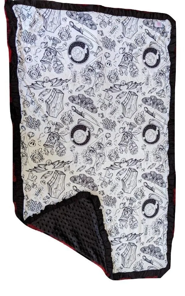 Lil Goth Baby Snuggle Blanket Large