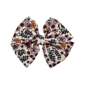 Little Sister Boho Heirloom Floral Butterfly and Dainty