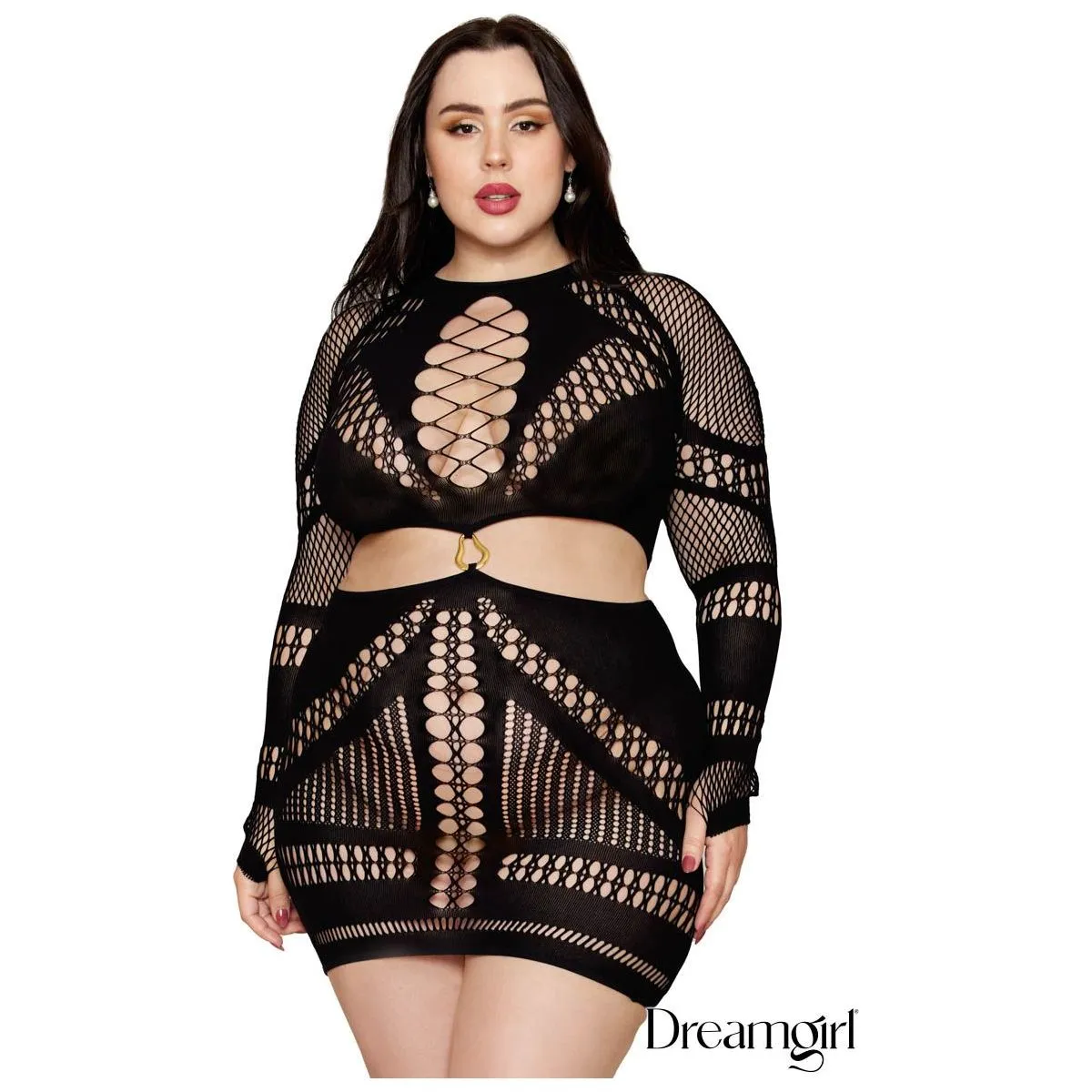 Long Sleeve Chemise by Dreamgirl