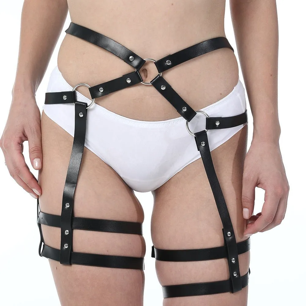Lovemesex Faux Leather Bondage Pants