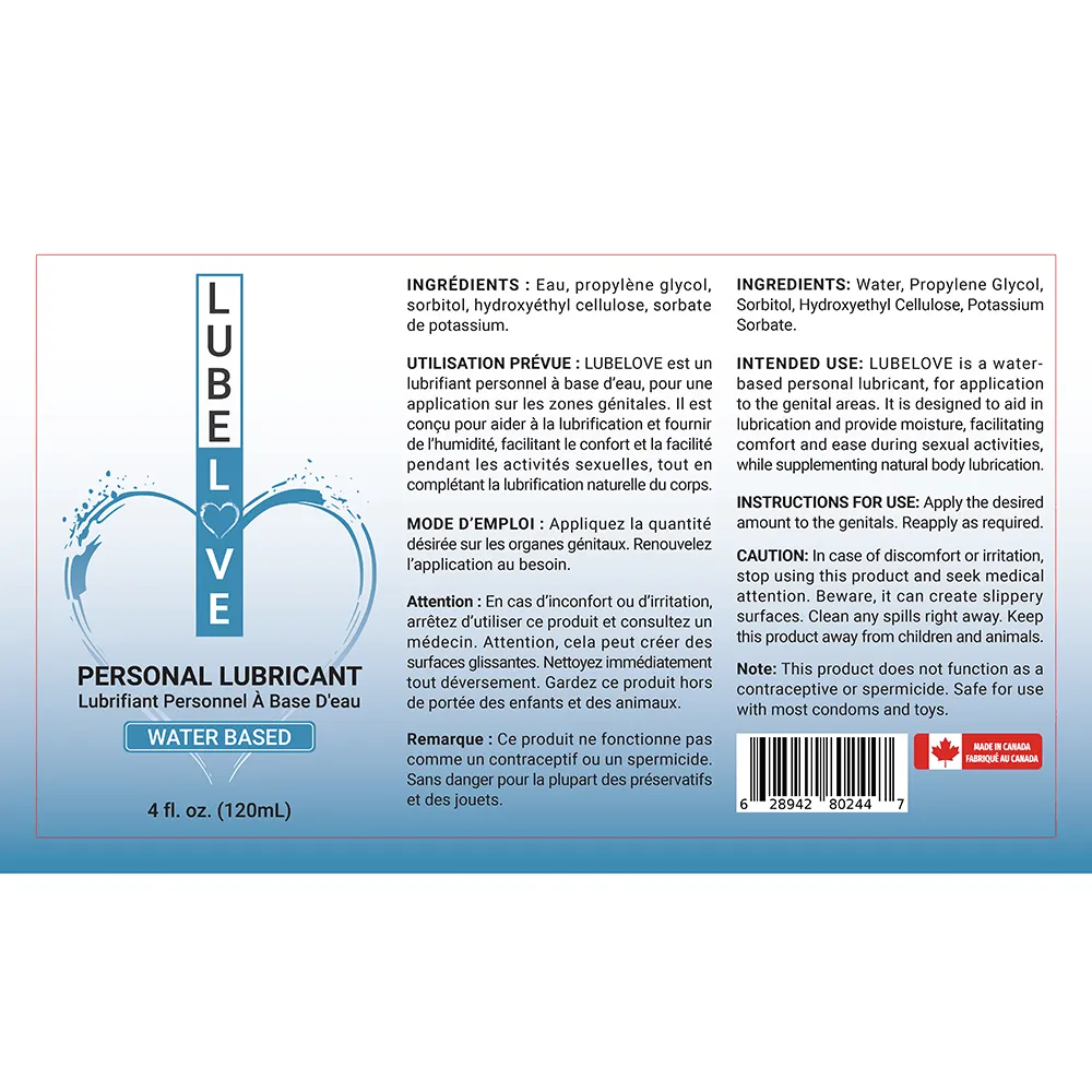 LubeLove Water-Based Lubricant