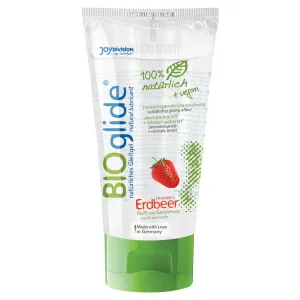 Lubrifiant natural BIOglide Strawberry. pe baza de apa. cu aroma de capsuni. 80 ml (PTS)