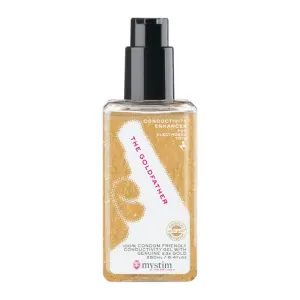Lubrifiant pe bază de apă MYSTIM Goldfather. cu foiță de aur de 23 de carate. testat dermatologic. 250 ml