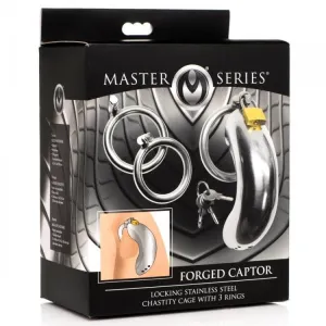 Master Series Forged Captor Chastity Cage