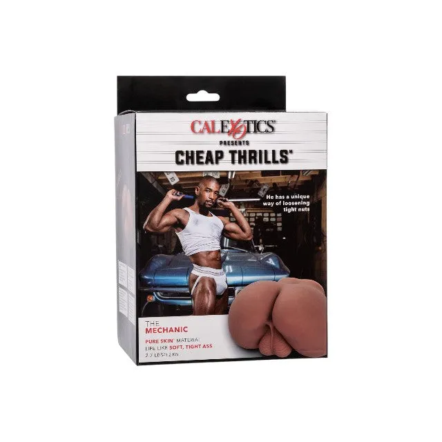 Masturbator bărbat CALEXOTICS Cheap Thrills The Mechanic. pentru simulare anală ultra-realistă. culoare maro