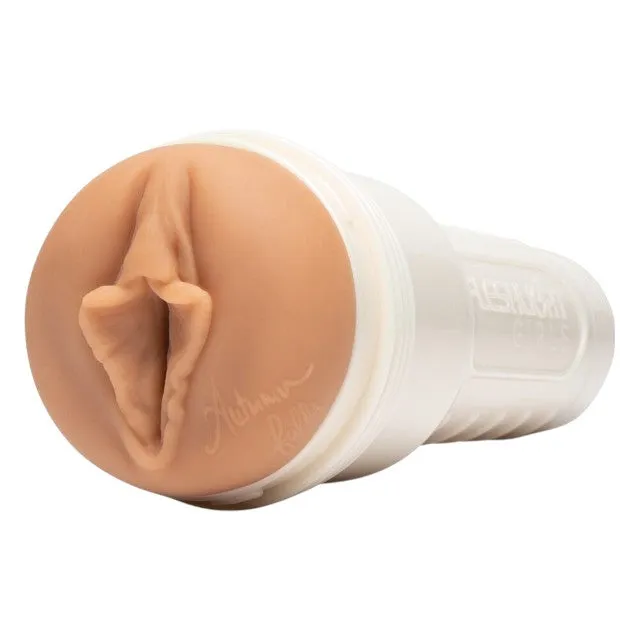 Masturbator manual FLESHLIGHT GIRLS Autumn Falls. canal texturat pentru simulare vaginală realistă. lungime 25 cm. alb