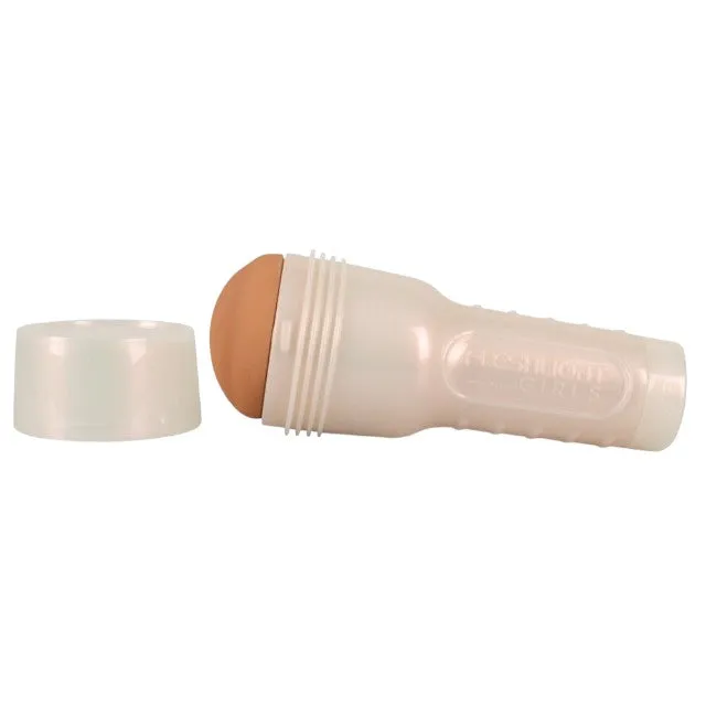Masturbator manual FLESHLIGHT GIRLS Autumn Falls. canal texturat pentru simulare vaginală realistă. lungime 25 cm. alb
