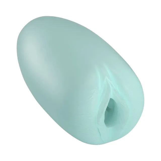 Masturbator PRETTY LOVE Catherine CASPAR. în formă de ou. simulare vaginală realistă. rezistent la apă. 8.5 cm. verde aqua