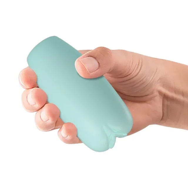 Masturbator PRETTY LOVE Catherine CASPAR. în formă de ou. simulare vaginală realistă. rezistent la apă. 8.5 cm. verde aqua