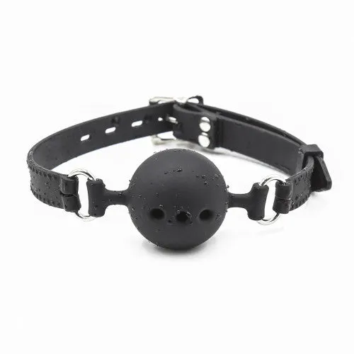Naughty Toys Breathable Ball gag SMALL BLACK Ø 3.5 cm