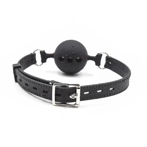 Naughty Toys Breathable Ball gag SMALL BLACK Ø 3.5 cm