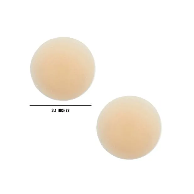 Neva Nude - Ice Queen Skin Invisible Reusable Silicone Pasties Nipple Covers O/S (Nude)