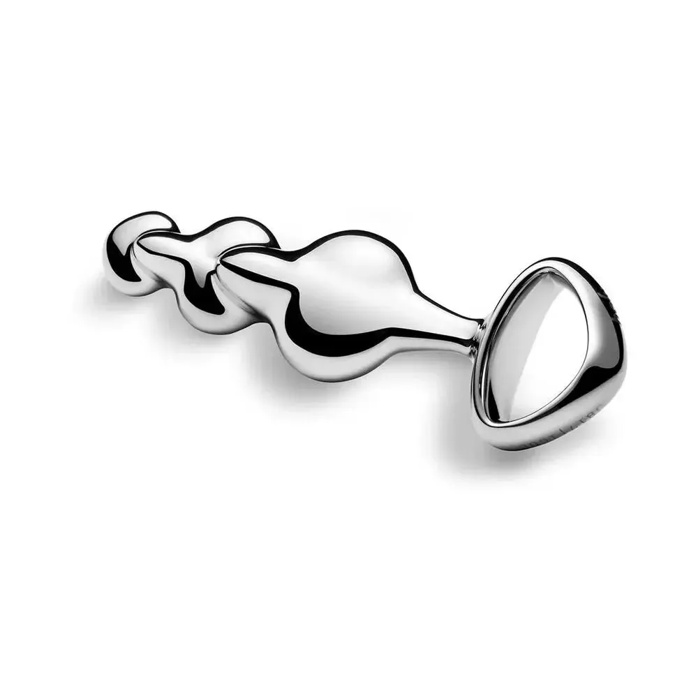 Njoy Disco Stainless Steel Anal Dildo with Bumps Metal Anal Sex Toy