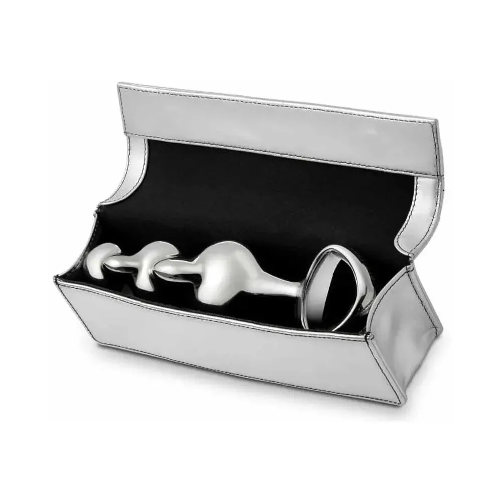 Njoy Disco Stainless Steel Anal Dildo with Bumps Metal Anal Sex Toy
