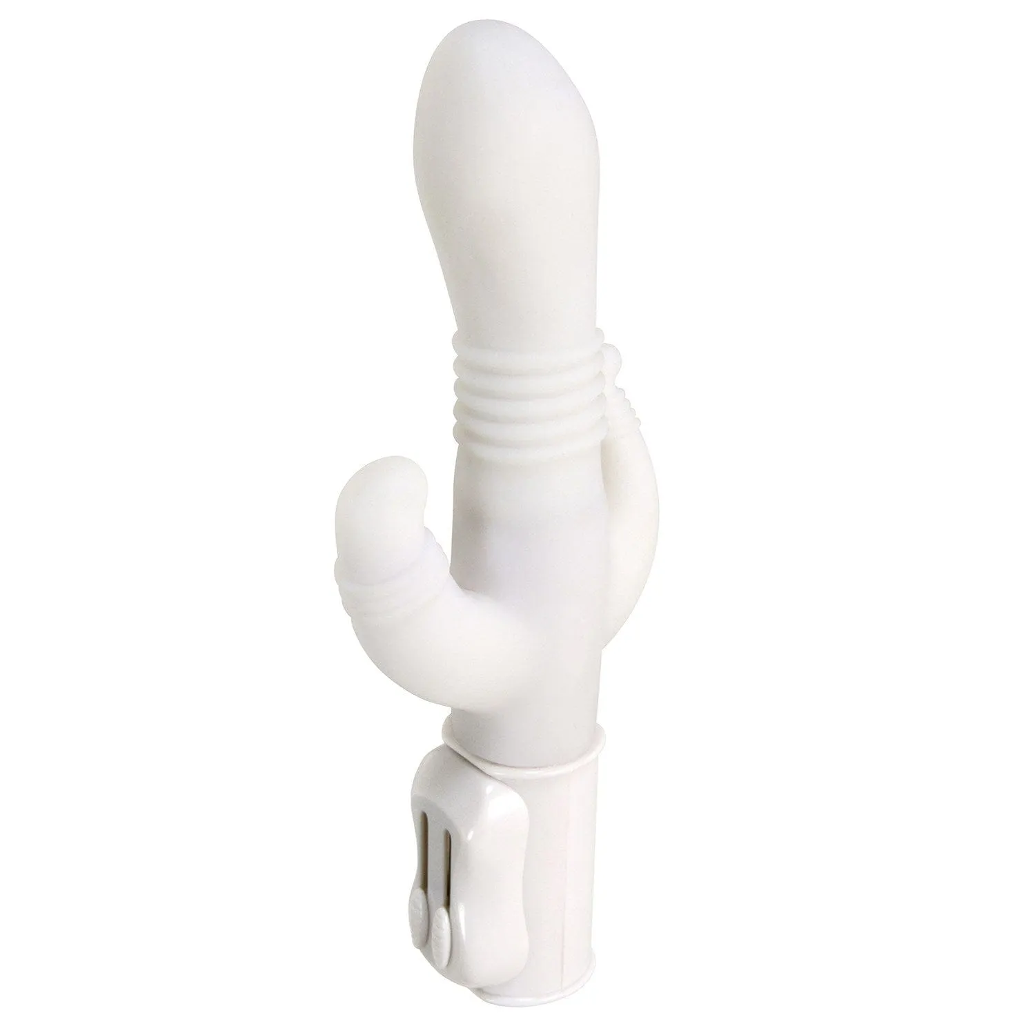 NPG - Thin White Cock Triple Slim Swing Rabbit Vibrator (White)