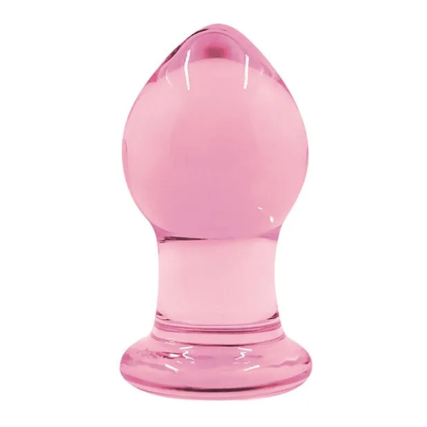 NS Novelties - Crystal Premium Glass Butt Plug Small (Pink)