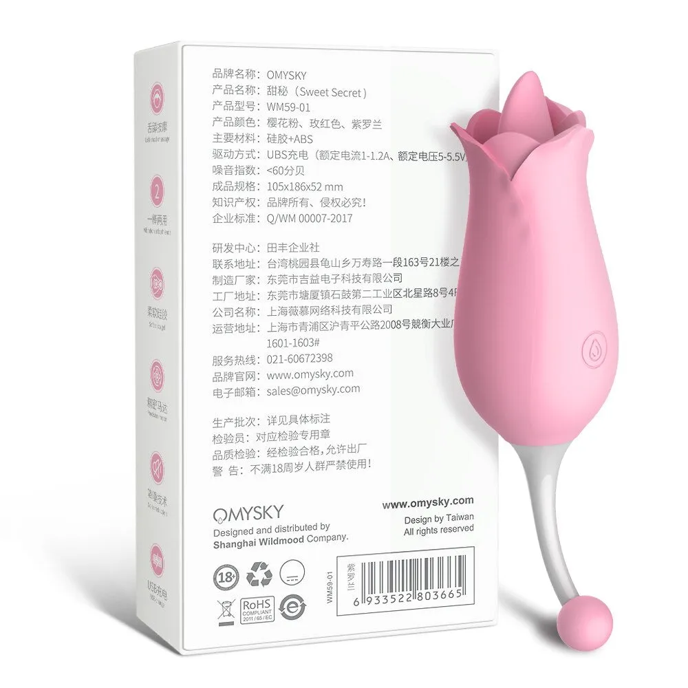 Omysky 2 in 1 Rose Style High Frequency Vibrator
