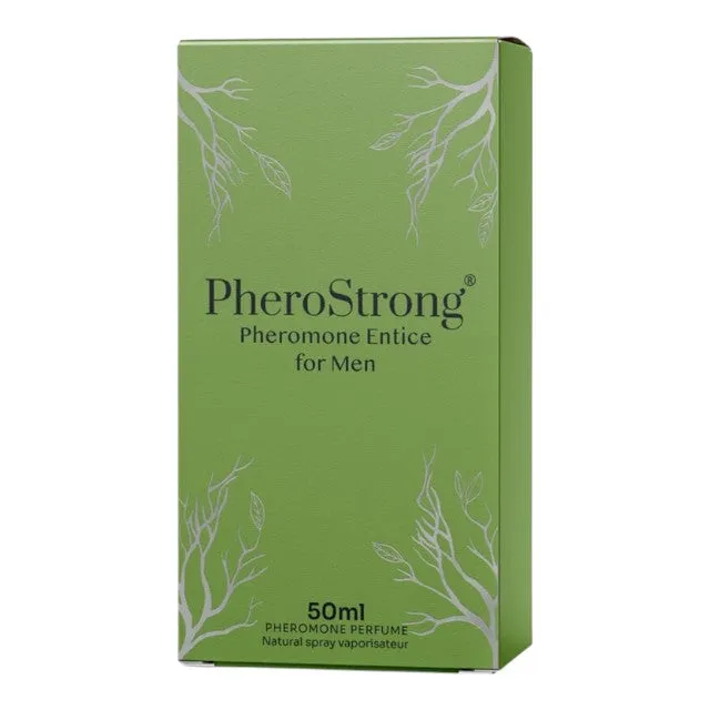 Parfum cu feromoni PHEROSTRONG Entice. pentru bărbați. cu note de bergamotă. floare de portocal și patchouli. 50 ml