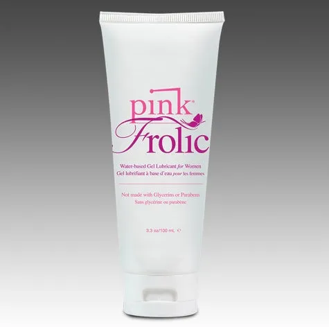 Pink Frolic Gel Lubricant - 3.3 oz Flip Top Tube