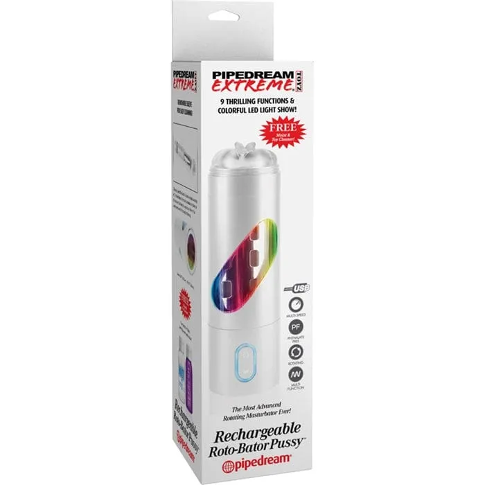 Pipedream Products Extreme Toyz Rechargeable Roto-Bator Pussy