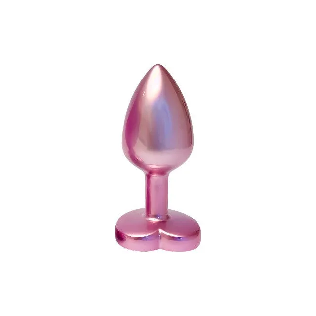 Plug anal DREAMTOYS Pearl Pink Plug. cu bază în formă de inimă. lungime 7.1 cm. diametru 2.7 cm. roz. mărime S